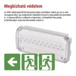 EMOS ZN2120, EMOS LED vészvilágító lámpatest NESSI 3W 3 óra IP66