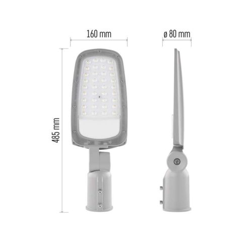 EMOS ZO0304, LED-es közvilágítási lámpatest SOLIS 30W, 3600 lm, semleges fehér