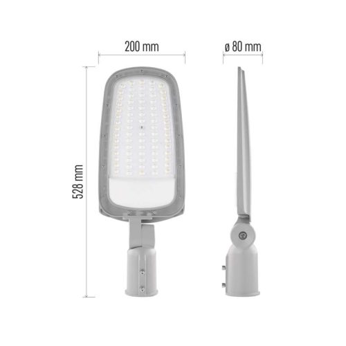 EMOS ZO0704, LED-es közvilágítási lámpatest SOLIS 70W, 8400 lm, semleges fehér