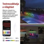 EMOS ZPW313I, GoSmart Rugalmas LED szalag NEON fehér, 3 m, 23 W, RGBIC dimmelhető, WiFi