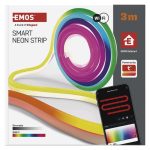 EMOS ZPW313I, GoSmart Rugalmas LED szalag NEON fehér, 3 m, 23 W, RGBIC dimmelhető, WiFi