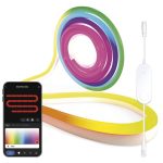 EMOS ZPW513I, GoSmart Rugalmas LED szalag NEON fehér, 5 m, 33 W, RGBIC dimmelhető, WiFi