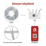 EMOS ZPW518R, GoSmart LED szalag WiFi 5m, 22W, 1400lm, RGB/CCT