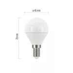 EMOS ZQ1220.3, LED izzó Classic Mini Globe / E14 / 5 W (40 W) / 470 lm / meleg fehér 3db