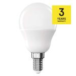 EMOS ZQ1E24, LED izzó Classic Mini Globe / E14 / 4,2 W (40 W) / 470 lm / Hideg fehér