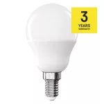 EMOS ZQ1E41, LED izzó Classic Mini Globe / E14 / 6,5 W (60 W) / 806 lm / Meleg fehér