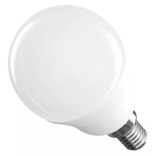 EMOS ZQ1E41, LED izzó Classic Mini Globe / E14 / 6,5 W (60 W) / 806 lm / Meleg fehér