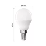 EMOS ZQ1E43, LED izzó Classic Mini Globe / E14 / 6,5 W (60 W) / 806 lm / Természetes fehér