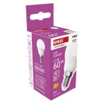 EMOS ZQ1E43, LED izzó Classic Mini Globe / E14 / 6,5 W (60 W) / 806 lm / Természetes fehér