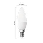 EMOS ZQ3E21-3, LED izzó Classic gyertya / E14 / 4,2 W (40 W) / 470 lm / Meleg fehér
