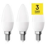 EMOS ZQ3E21-3, LED izzó Classic gyertya / E14 / 4,2 W (40 W) / 470 lm / Meleg fehér