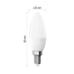 EMOS ZQ3E41, LED izzó Classic gyertya / E14 / 6,5 W (60 W) / 806 lm / Meleg fehér