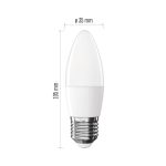 EMOS ZQ4E21, LED izzó Classic gyertya / E27 / 4,2 W (40 W) / 470 lm / Meleg fehér