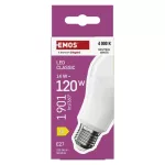 EMOS ZQ5D76, LED izzó Classic A60 / E27 / 14 W (120 W) / 1901 lm / Természetes fehér
