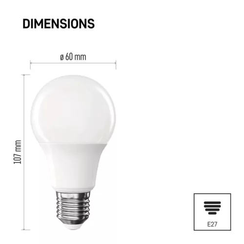 EMOS ZQ5E23, LED izzó Classic A60 / E27 / 4 W (40 W) / 470 lm / Természetes fehér