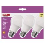 EMOS ZQ5E41-3, LED izzó Classic A60 / E27 / 7 W  (60 W) / 806 lm / Meleg fehér