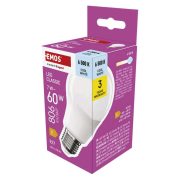   EMOS ZQ5E44, LED izzó Classic A60 / E27 / 7 W (60 W) / 806 lm / Hideg fehér