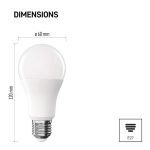 EMOS ZQ5E63, LED izzó Classic A60 / E27 / 13 W (100 W) / 1521 lm / Természetes fehér