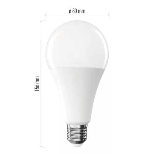 EMOS ZQ5E81, LED izzó Classic A80 / E27 / 20 W (150 W) / 2452 lm / Meleg fehér
