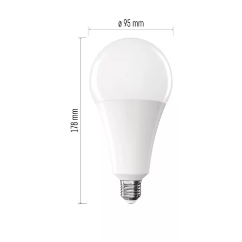 EMOS ZQ5E91, LED izzó Classic A95 / E27 / 28 W (200 W) / 3452 lm / Meleg fehér