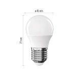 EMOS ZQ6E23-3, LED izzó Classic Mini Globe / E27 / 4,2 W (40 W) / 470 lm / Természetes fehér