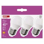 EMOS ZQ6E23-3, LED izzó Classic Mini Globe / E27 / 4,2 W (40 W) / 470 lm / Természetes fehér