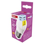   EMOS ZQ6E24, LED izzó Classic Mini Globe / E27 / 4,2 W (40 W) / 470 lm / Hideg fehér