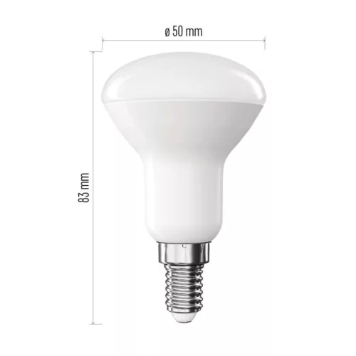 EMOS ZQ7E23, LED izzó Classic R50 / E14 / 4,2 W (40 W) / 470 lm / Természetes fehér