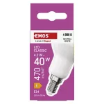 EMOS ZQ7E23, LED izzó Classic R50 / E14 / 4,2 W (40 W) / 470 lm / Természetes fehér