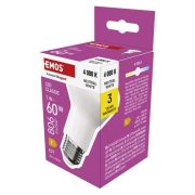   EMOS ZQ7E43, LED izzó Classic R63 / E27 / 7 W  (60 W) / 806 lm / Természetes fehér
