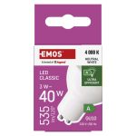 EMOS ZQ8338, LED izzó Classic MR16 A CLASS/ GU10 / 3 W (40 W) / 535 lm / Természetes fehér