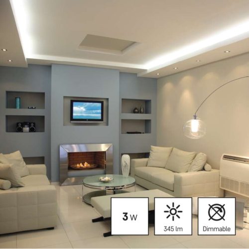 EMOS ZQ8E12-3, LED izzó Classic MR16 / GU10 / 3 W (32 W) / 345 lm / Meleg fehér