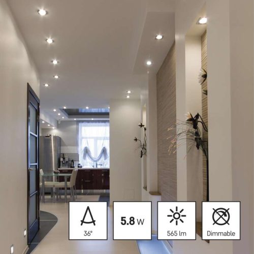 EMOS ZQ8E33N, LED izzó Classic MR16 / GU10 / 5,8 W (75 W) / 565 lm / Természetes fehér