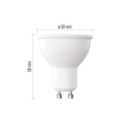   EMOS ZQ8E42D, LED izzó Classic MR16 / GU10 / 7 W (60 W) / 800 lm / meleg fehér / dimmelhető