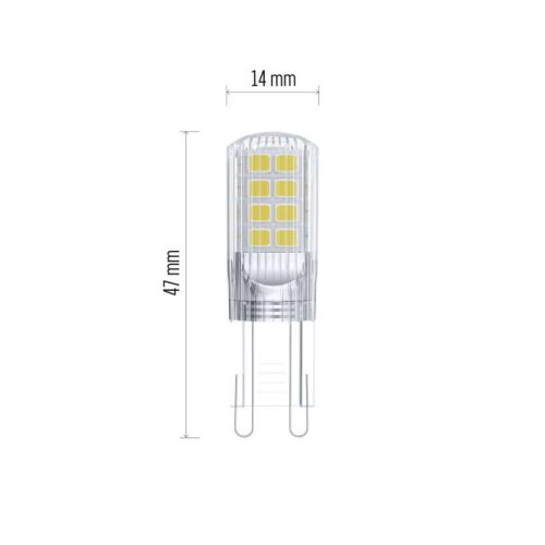 EMOS ZQ9536, LED izzó Classic JC / G9 / 2,5 W (32 W) / 350 lm / természetes fehér