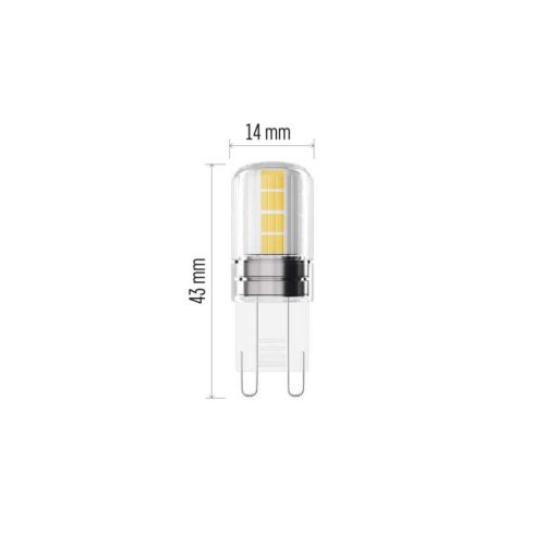 EMOS ZQ9D12, LED izzó Classic JC / G9 / 2,5 W (32 W) / 350 lm / meleg fehér