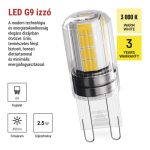 EMOS ZQ9D12, LED izzó Classic JC / G9 / 2,5 W (32 W) / 350 lm / meleg fehér