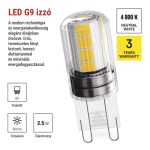 EMOS ZQ9D13, LED izzó Classic JC / G9 / 2,5 W (32 W) / 350 lm / Természetes fehér