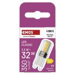EMOS ZQ9D13, LED izzó Classic JC / G9 / 2,5 W (32 W) / 350 lm / Természetes fehér