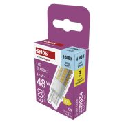   EMOS ZQ9D34, LED izzó Classic JC / G9 / 4,3 W (48 W) / 600 lm / Hideg fehér