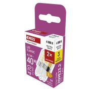   EMOS ZQ9E23-2, LED izzó Classic JC / G9 / 4,2 W (40 W) / 470 lm / Természetes fehér / 2 pcs