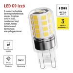 EMOS ZQ9E23, LED izzó Classic JC / G9 / 4,2 W (40 W) / 470 lm / Természetes fehér