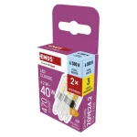 EMOS ZQ9E24-2, LED izzó Classic JC / G9 / 4,2 W (40 W) / 470 lm / Hideg fehér / 2 pcs