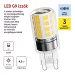 EMOS ZQ9E24-2, LED izzó Classic JC / G9 / 4,2 W (40 W) / 470 lm / Hideg fehér / 2 pcs