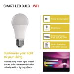 EMOS ZQW515R, LED izzó GoSmart A60 / E27 / 11 W (75 W) / 1 050 lm / RGB / dimmelhető / Wi-Fi