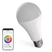   EMOS ZQW516R, LED izzó GoSmart A65 / E27 / 14 W (94 W) / 1 400 lm / RGB / dimmelhető / Wi-Fi