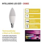 EMOS ZQZ322R, LED izzó GoSmart gyertya / E14 / 4,8 W (40 W) / 470 lm / RGB / dimmelhető / Zigbee