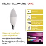 EMOS ZQZ322R, LED izzó GoSmart gyertya / E14 / 4,8 W (40 W) / 470 lm / RGB / dimmelhető / Zigbee