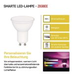 EMOS ZQZ832R, LED izzó GoSmart MR16 / GU10 / 4,8 W (35 W) / 400 lm / RGB / dimmelhető / Zigbee