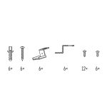 EMOS ZR9011, LED panel kampók 120×30cm